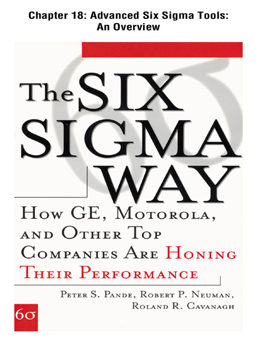 Title details for Advanced Six Sigma Tools by Peter Pande - Available